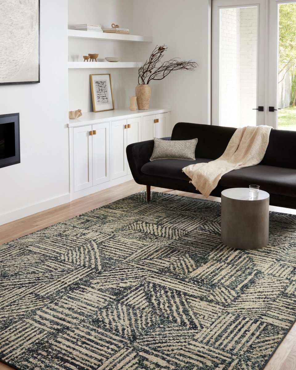 Loloi Bowery Bow-01 Midnight/Taupe Rugs.