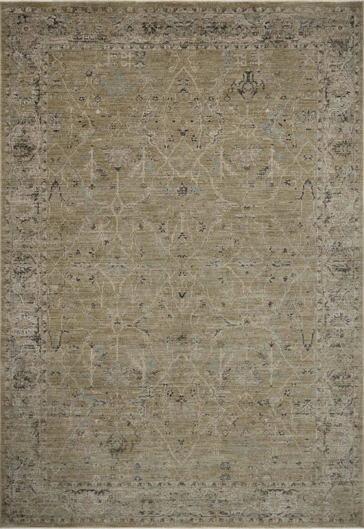 Loloi Briar BRR-02 Olive / Stone Rug - main flat