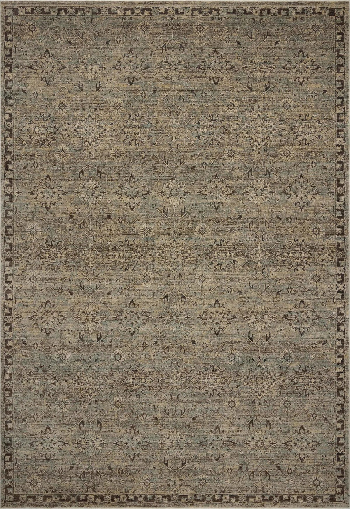 Loloi Briar BRR-06 Mist / Granite Rug - main flat