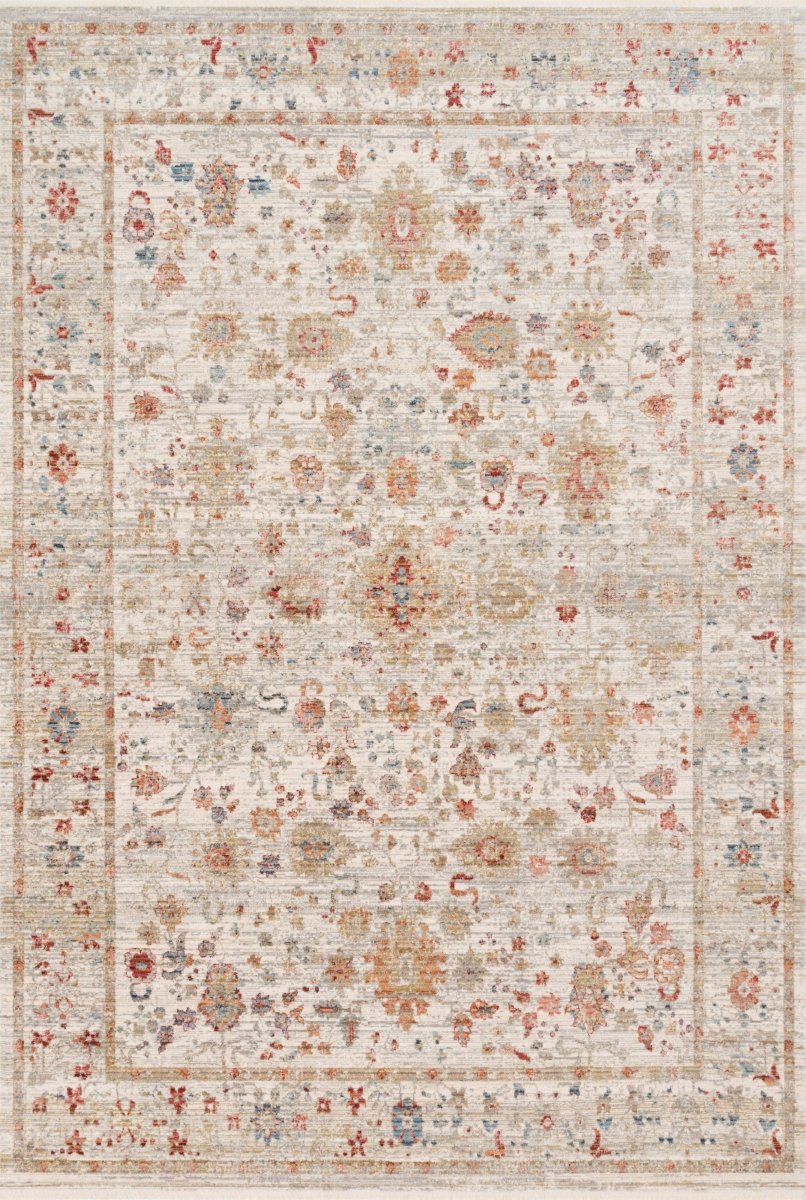 Loloi Claire Cle-05 Ivory/Multi Rugs.