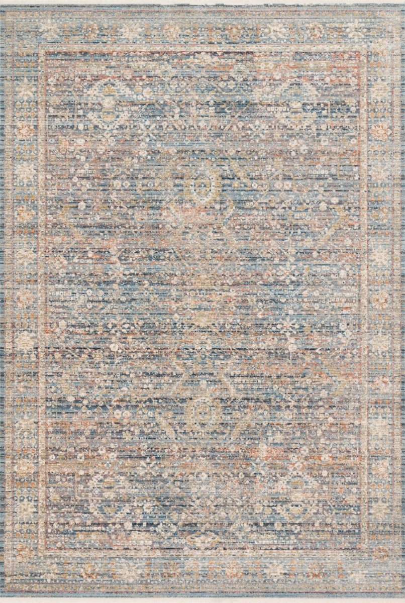 Loloi Claire Cle-06 Blue/Sunset Rugs.
