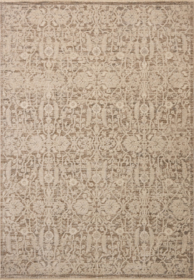 Loloi Clarisse CLS-06 Traditional Power Loomed Fog, Bone Rug