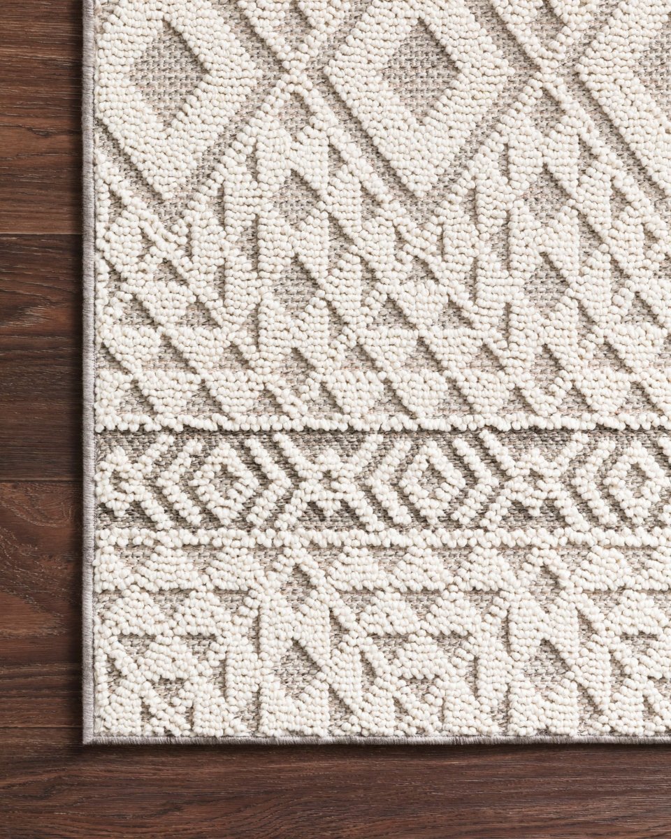 Loloi Cole Col-04 Silver/Ivory Rugs.