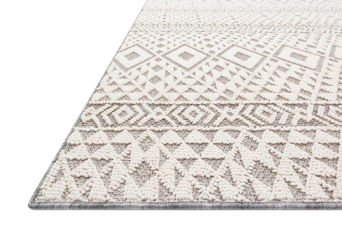 Loloi Cole Col-04 Silver/Ivory Rugs.