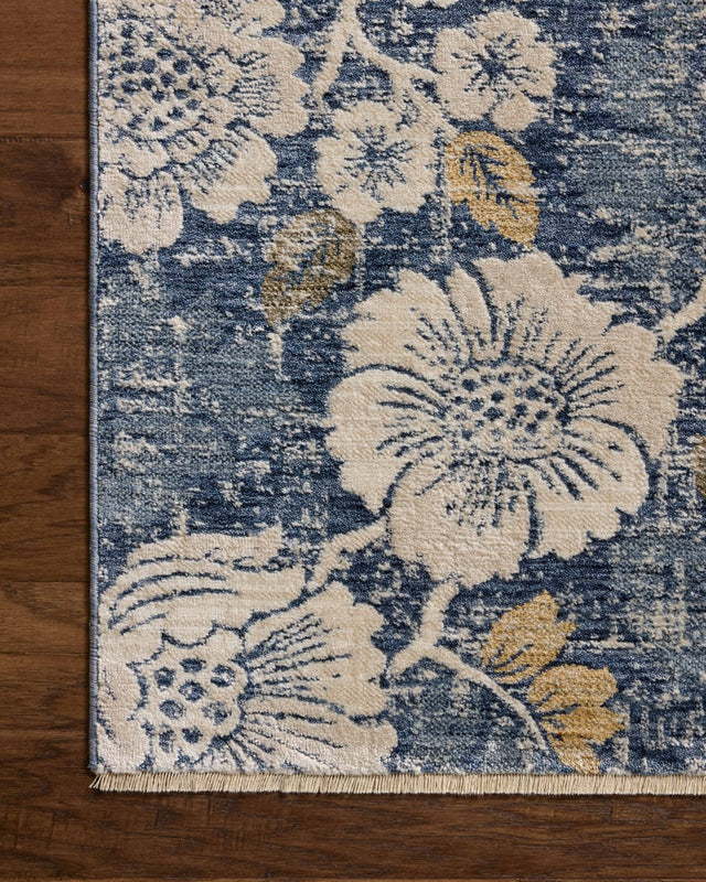 Loloi Eileen ELE-03 Transitional Power Loomed Denim, Natural Rug
