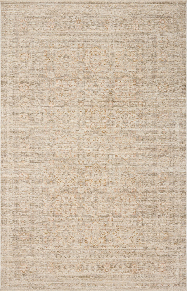 Loloi Elora ELR-03 Traditional Power Loomed Natural, Terracotta Rug