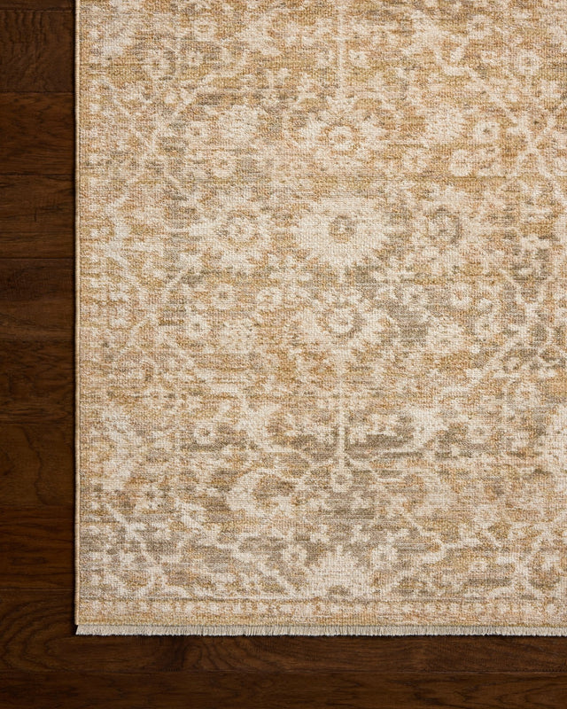 Loloi Elora ELR-06 Traditional Power Loomed Gold Natural Rug