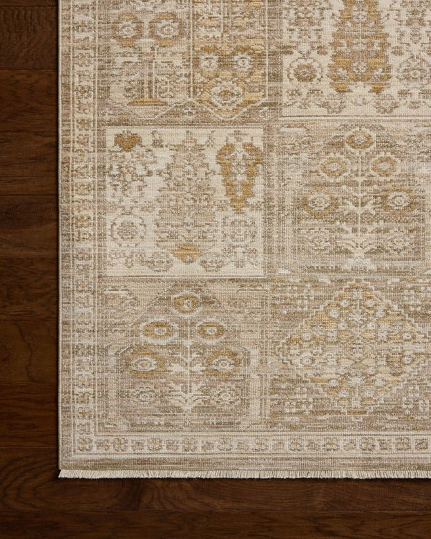 Loloi Elora ELR-07 Traditional Power Loomed Mushroom, Ochre Rug - ELORELR-07MSHOH2030