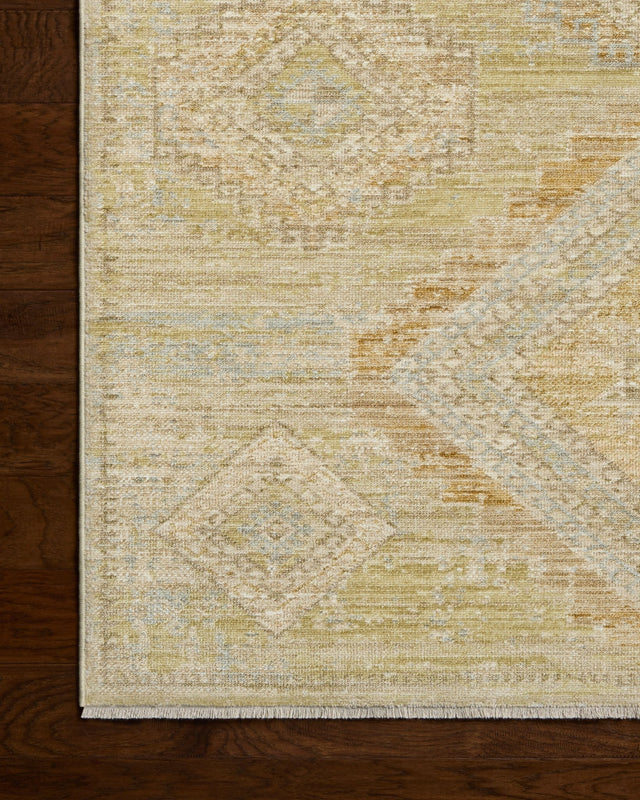Loloi Elora ELR-09 Traditional Power Loomed Pistachio, Clay Rug