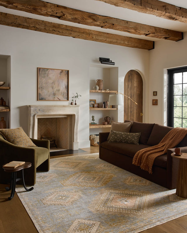 Loloi Elora ELR-09 Traditional Power Loomed Sky, Multi Rug