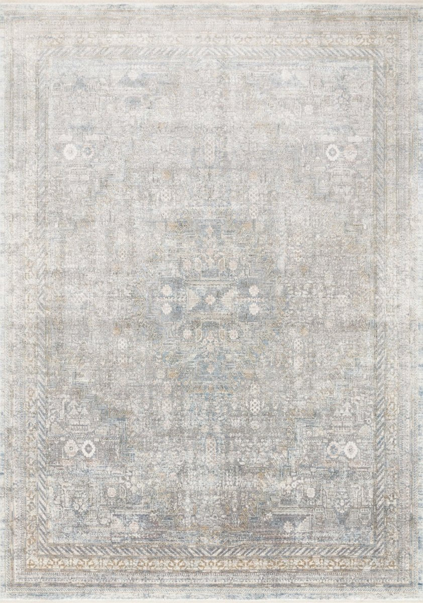 Loloi Gemma Gem-01 Silver/Multi Rugs.