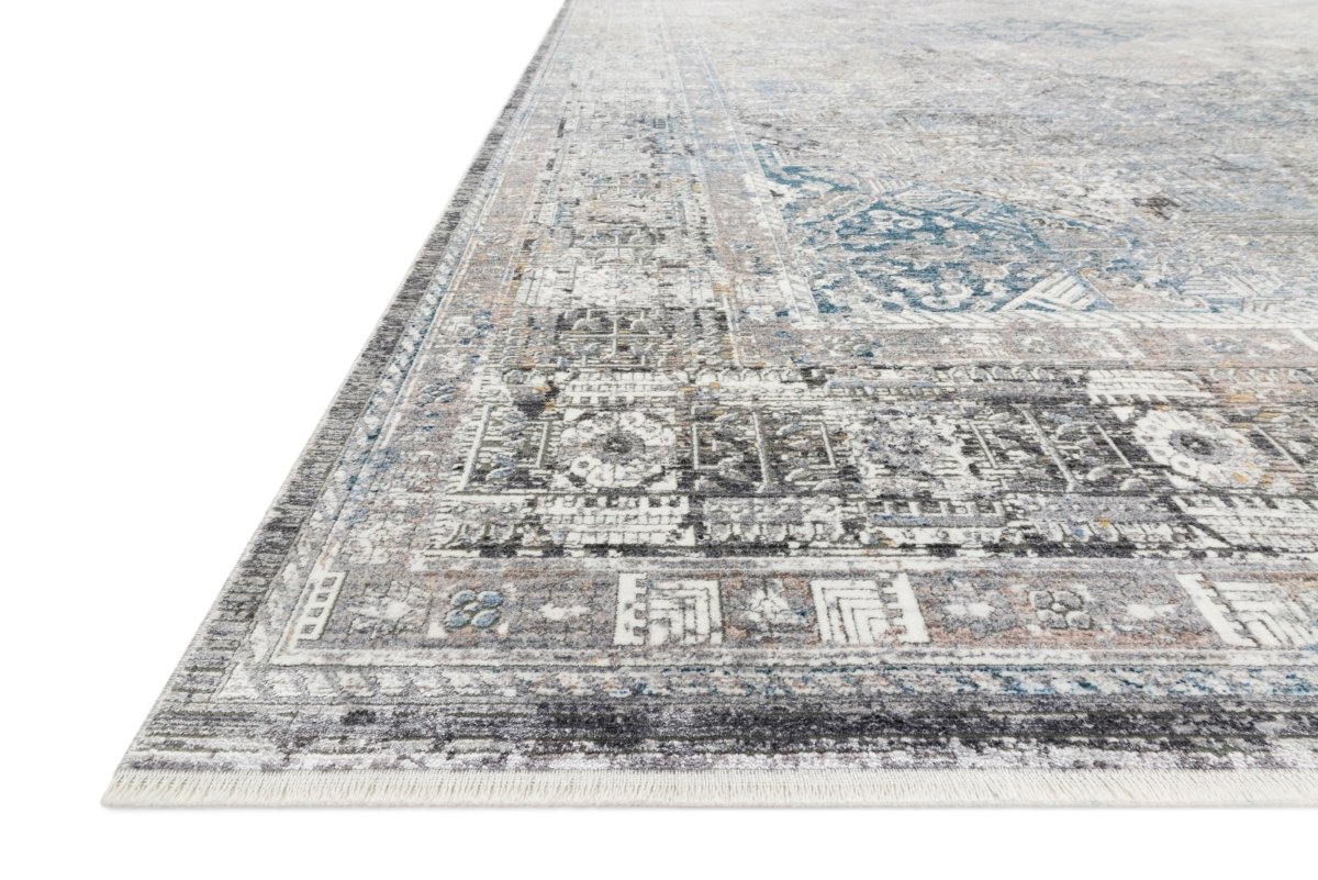 Loloi Gemma Gem-05 Silver/Blue Rugs.