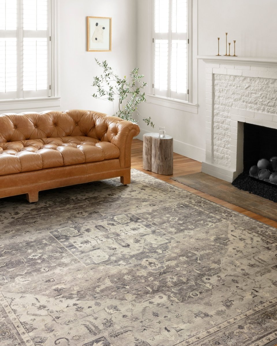 Loloi Hathaway Hth-05 Steel/Ivory Rugs.