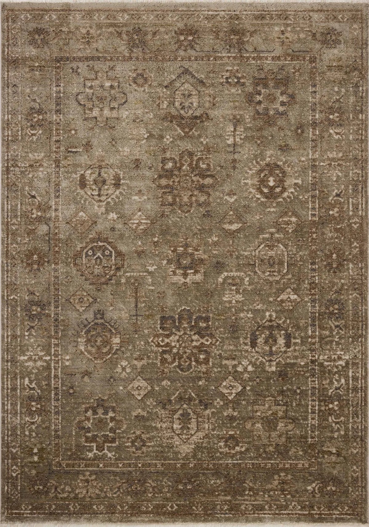 Loloi Haywood HYD-04 Sage / Earth Rug - main flat