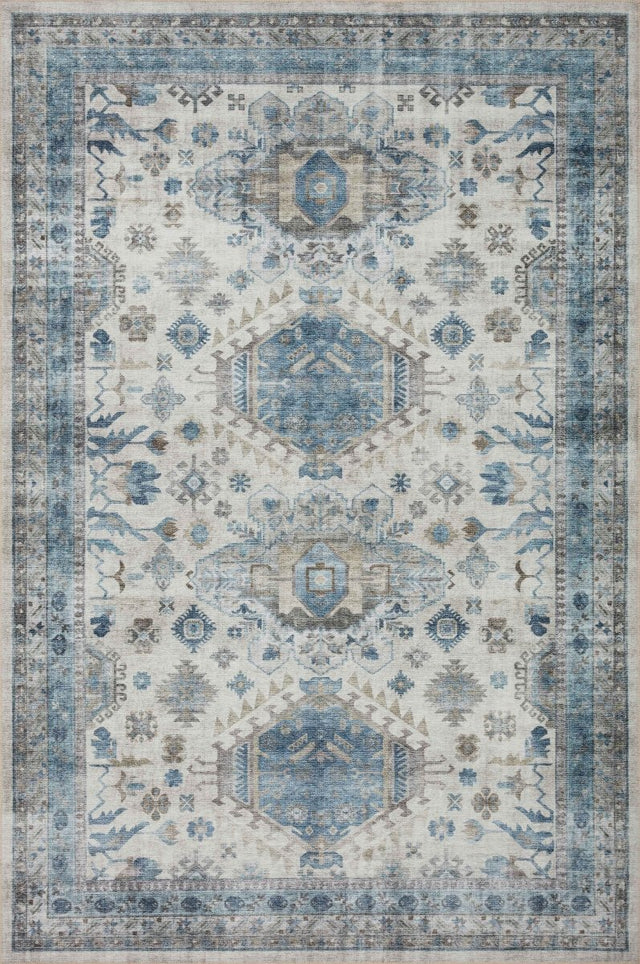 Loloi Heidi Hei-04 Ivory/Ocean Rugs.
