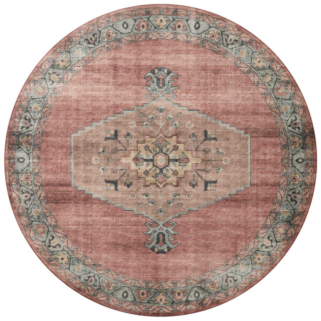 Loloi Heidi Hei-05 Spice/Aqua Rugs.