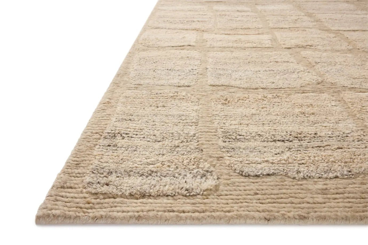 Loloi Hughes HUS-01 Natural Rug - rug corner