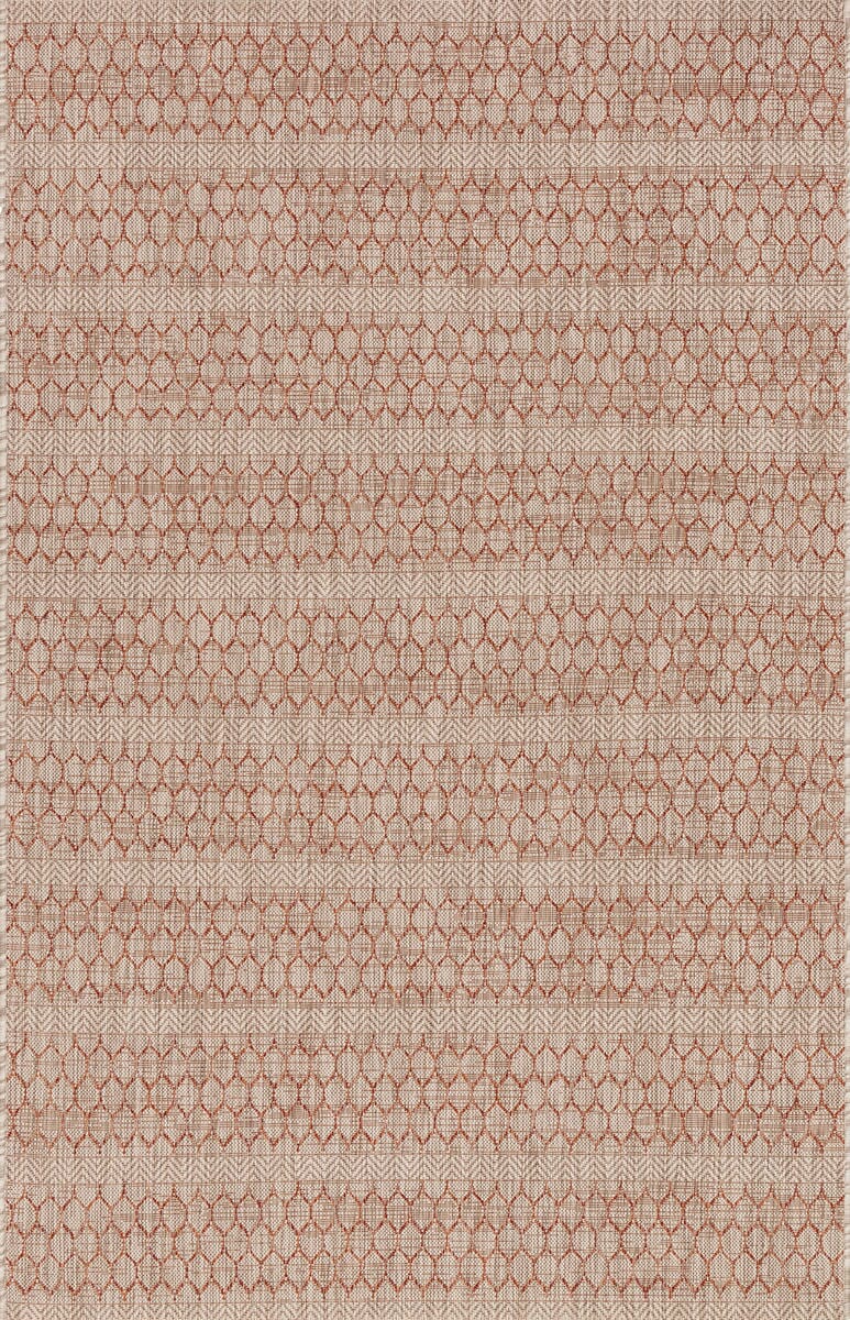 Loloi Isle Ie-01 Beige / Rust Rugs.