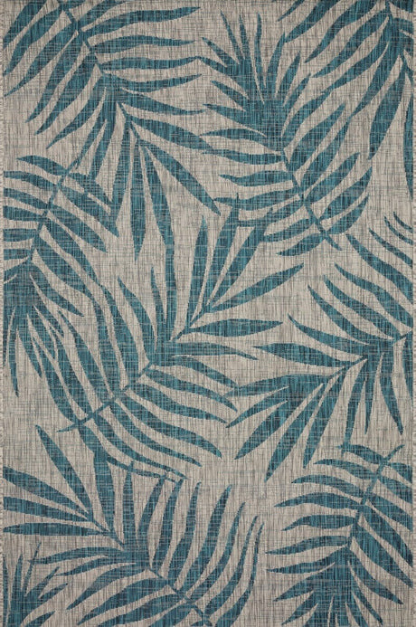 Loloi Isle Ie-10 Grey / Aqua Rugs.