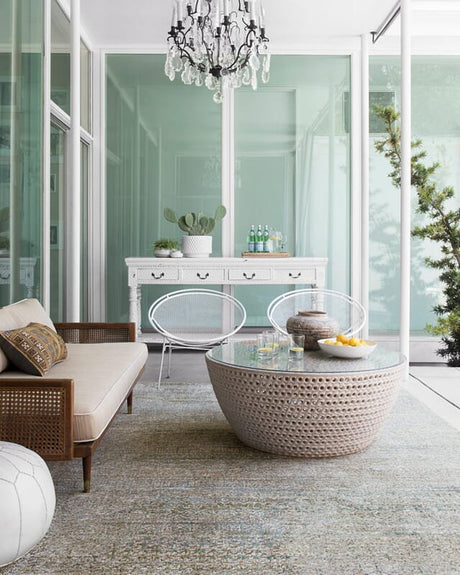 Loloi Javari Jv-05 Ivory / Sea Rugs.