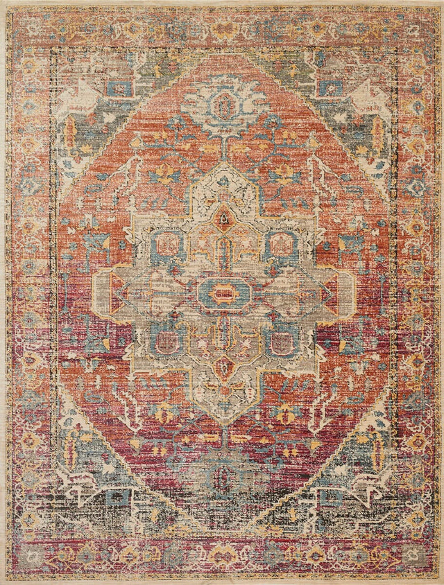 Loloi Javari Jv-08 Berry / Sunrise Rugs.