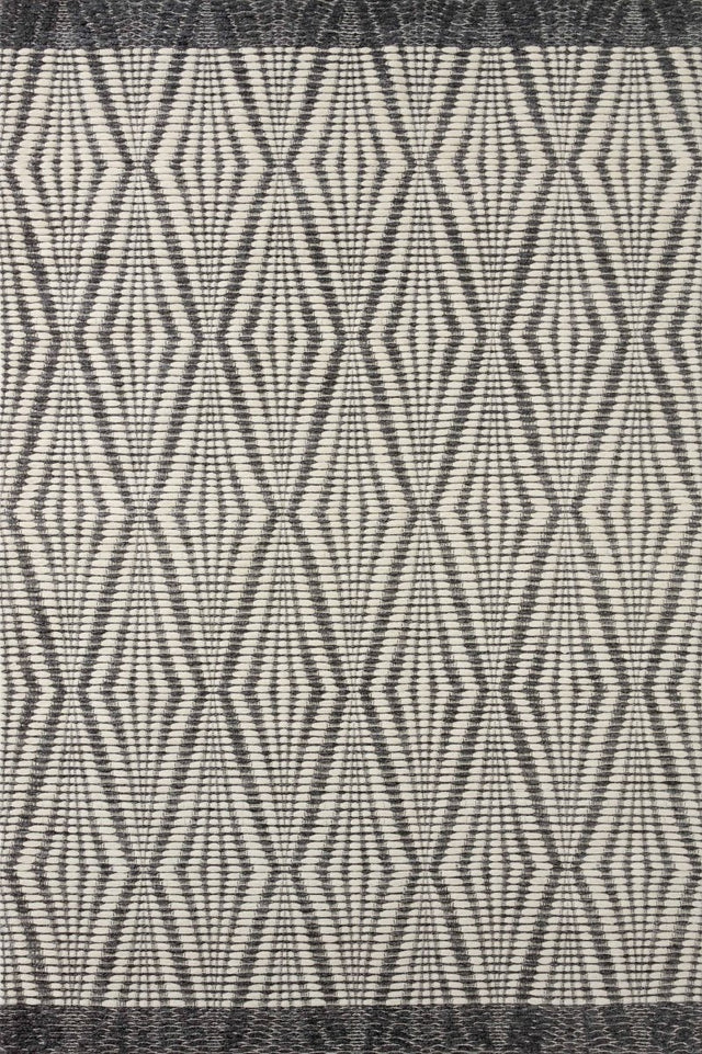 Loloi Kenzie Knz-01 Ivory/Charcoal Rugs.