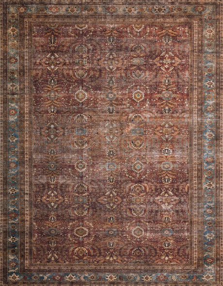 Loloi Layla Lay-01 Brick / Blue Rugs.