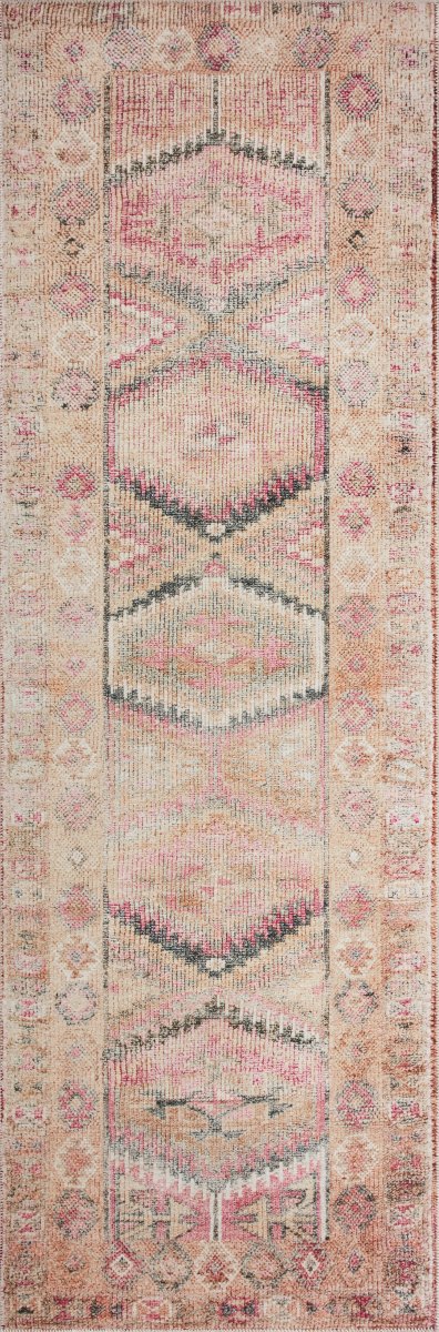 Loloi Layla Lay-17 Pink/Lagoon Rugs.