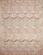 Loloi Layla Lay-17 Pink/Lagoon Rugs.