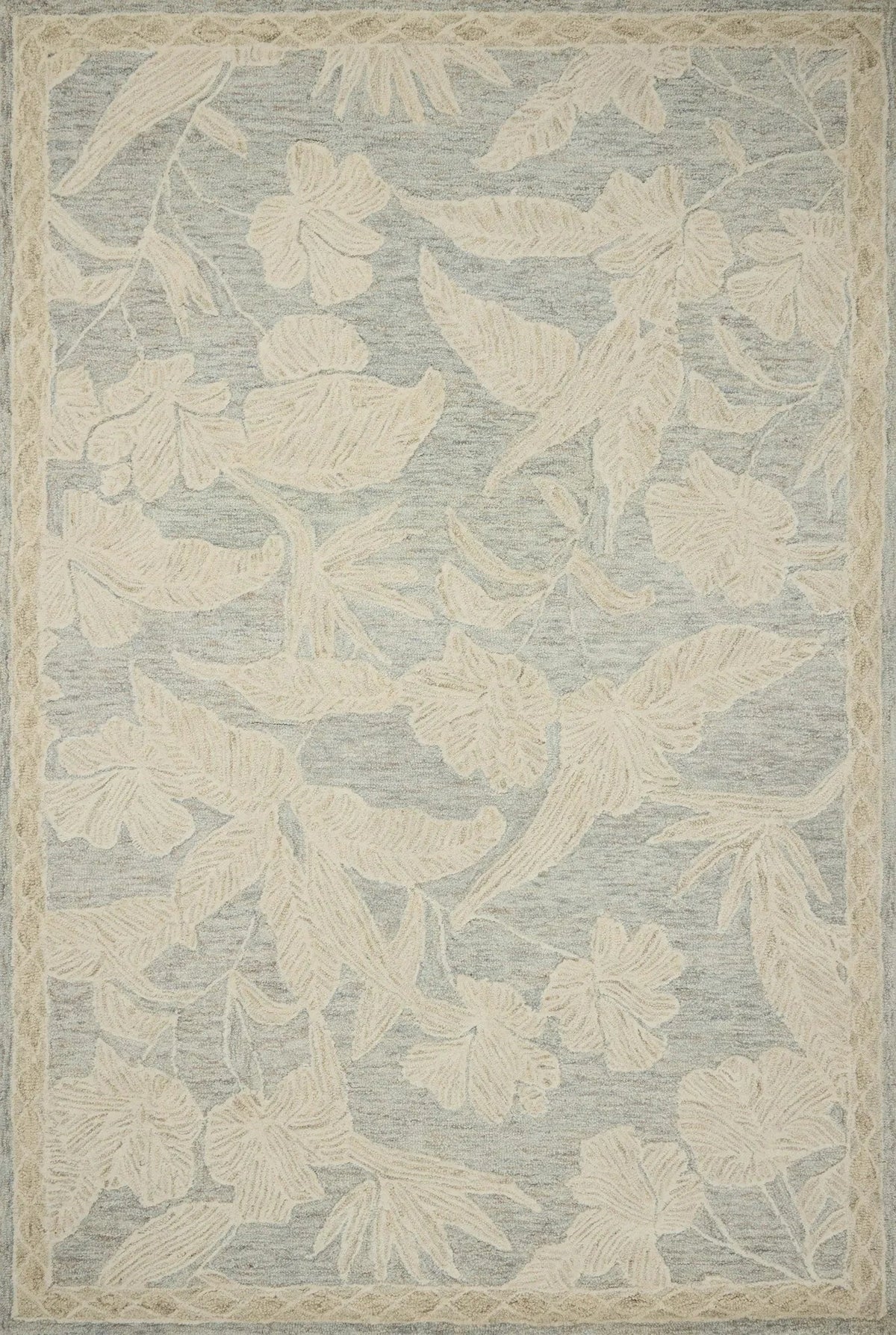 Loloi Lenore LNO-01 Blue / Natural Rug - main flat