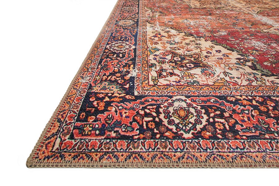 Loloi Loren Lq-07 Red / Navy Rugs.