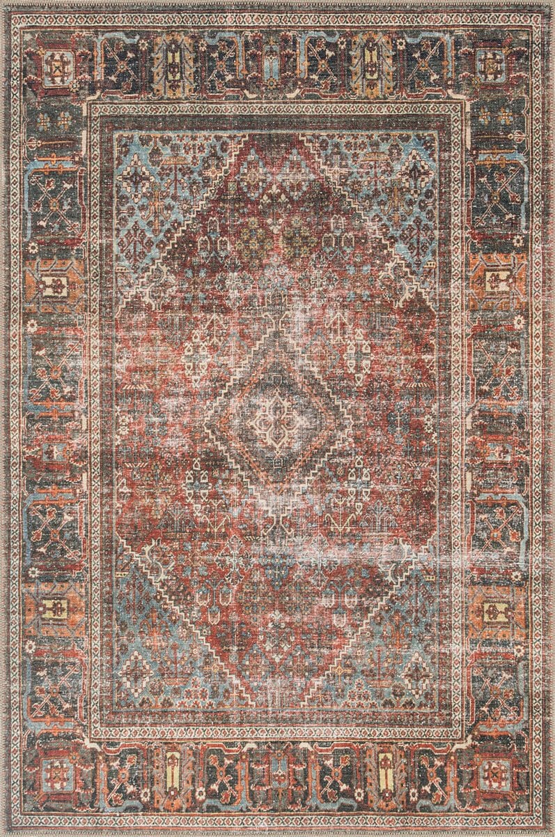 Loloi Loren Lq-13 Brick / Midnight Rugs.