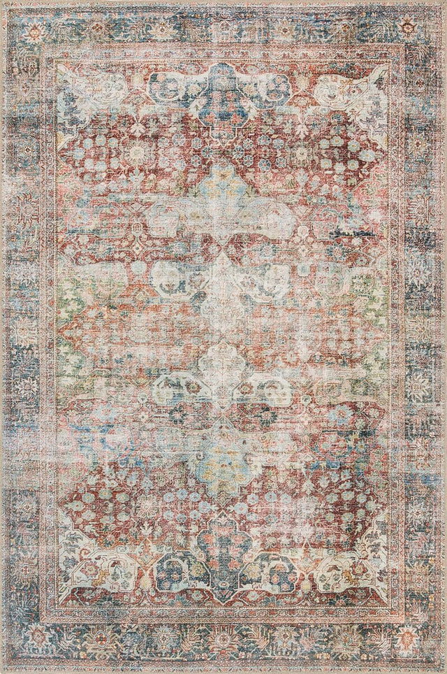 Loloi Loren Lq-14 Brick / Multi Rugs.