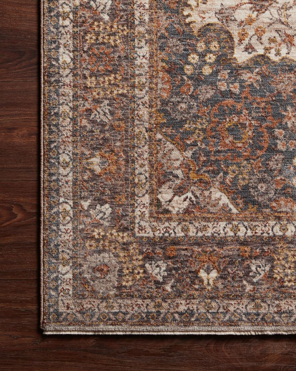 Loloi Lourdes Lou-01 Natural/Ocean Rugs.