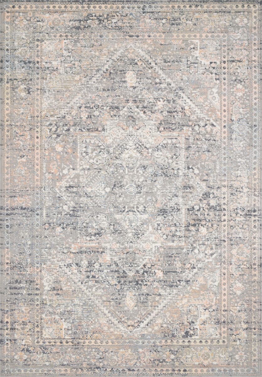 Loloi Lucia Luc-01 Grey / Sunset Rugs.