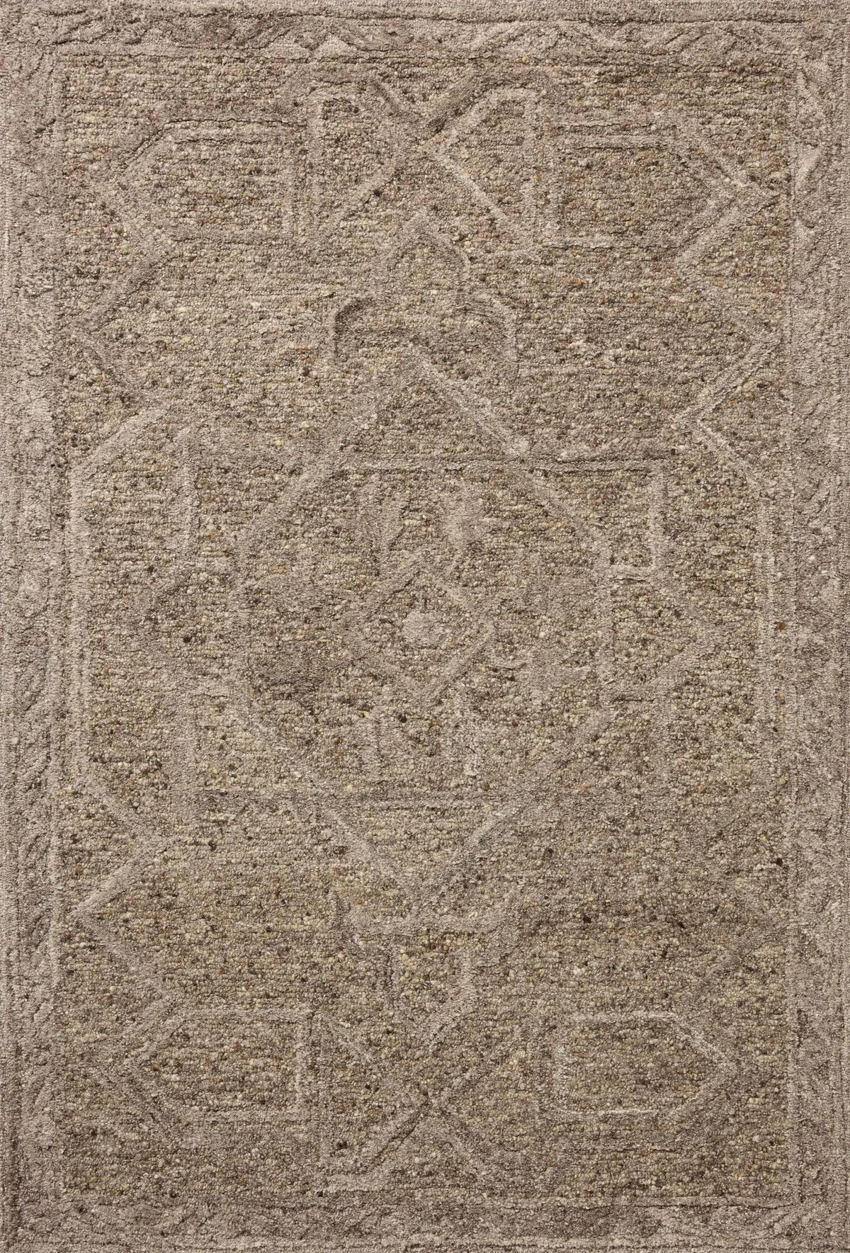 Loloi Mabel MBL-01 Traditional Hand Tufted Bark, Graphite Rug - main flat