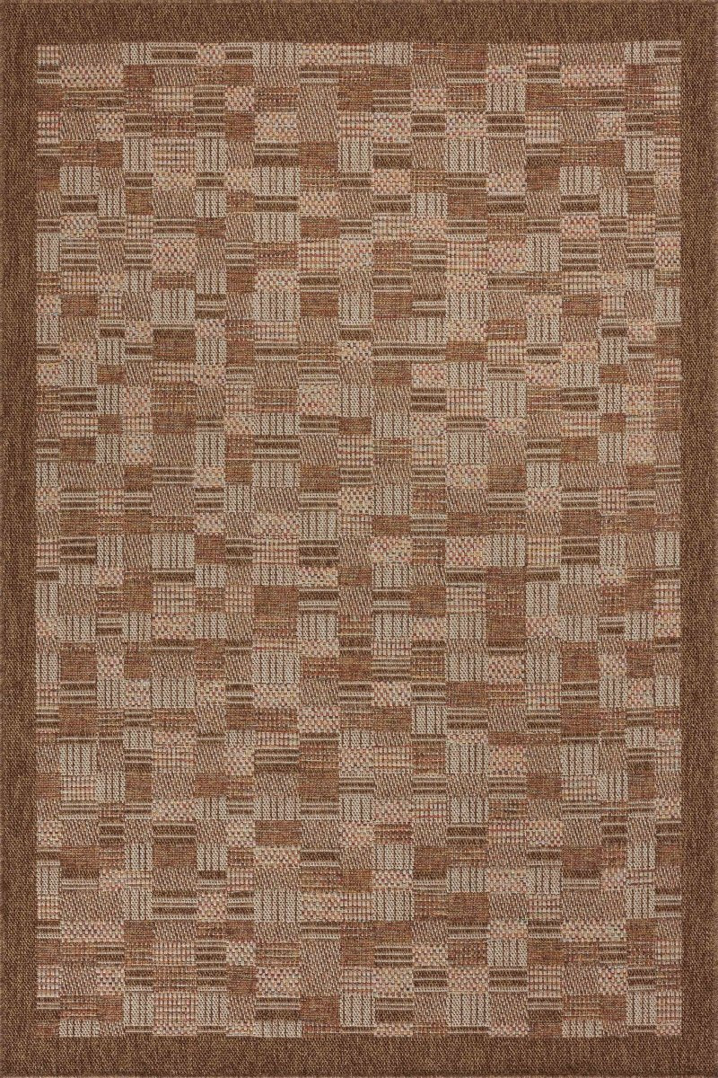 Loloi Merrick Mer-04 Chestnut/Fiesta Rug.