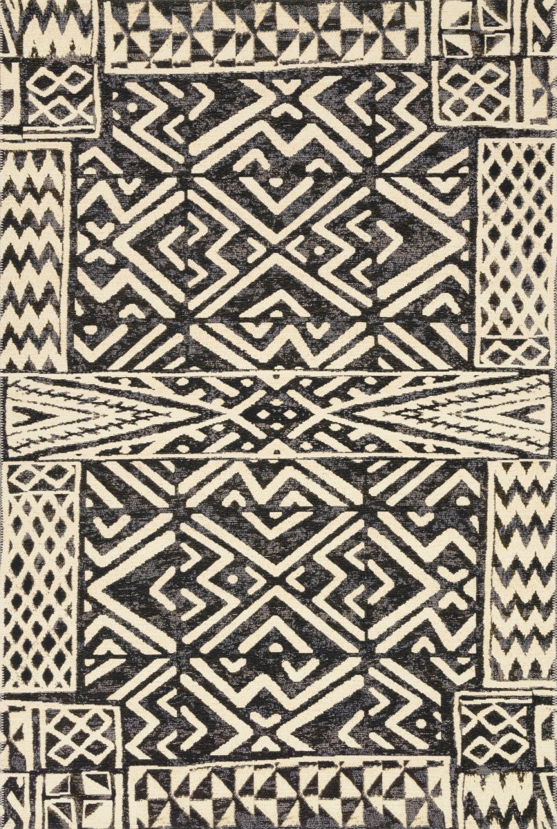 Loloi Mika Mik-13 Ivory/Black Rugs.