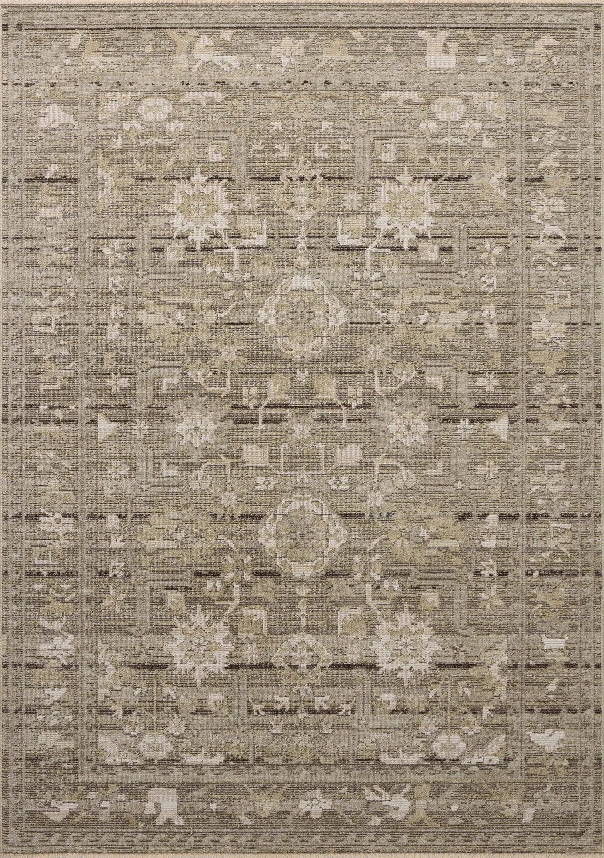 Loloi Milena MLE-01 Sage / Ivory Rug - main flat