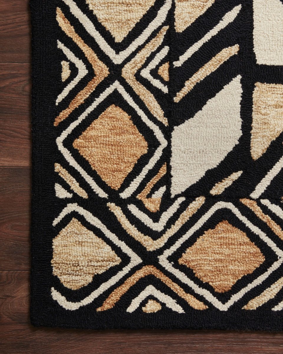 Loloi Nala Nal-01 Black/Beige Rugs.