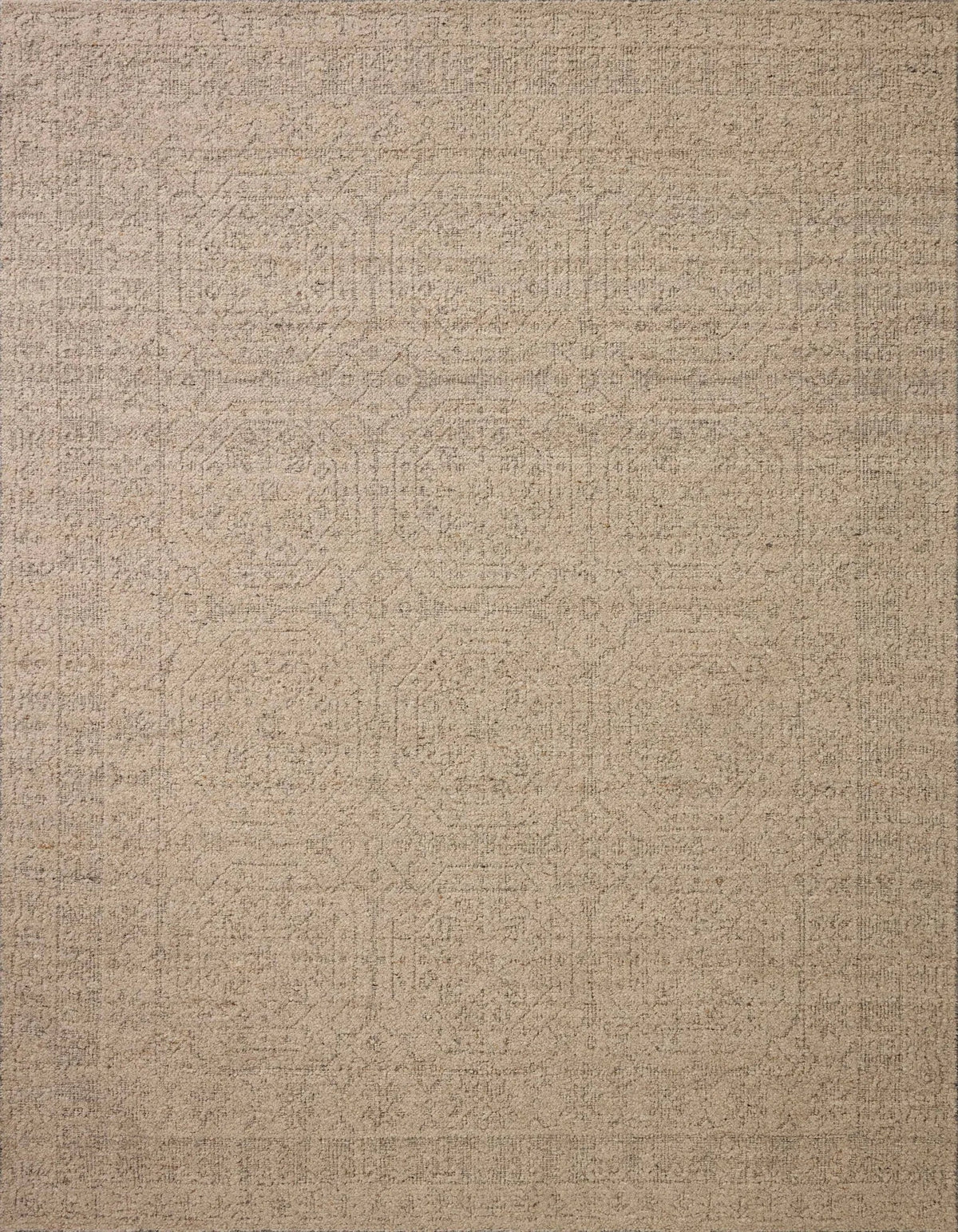 Loloi Novi NVI-01 Oatmeal / Grey Rug - main flat