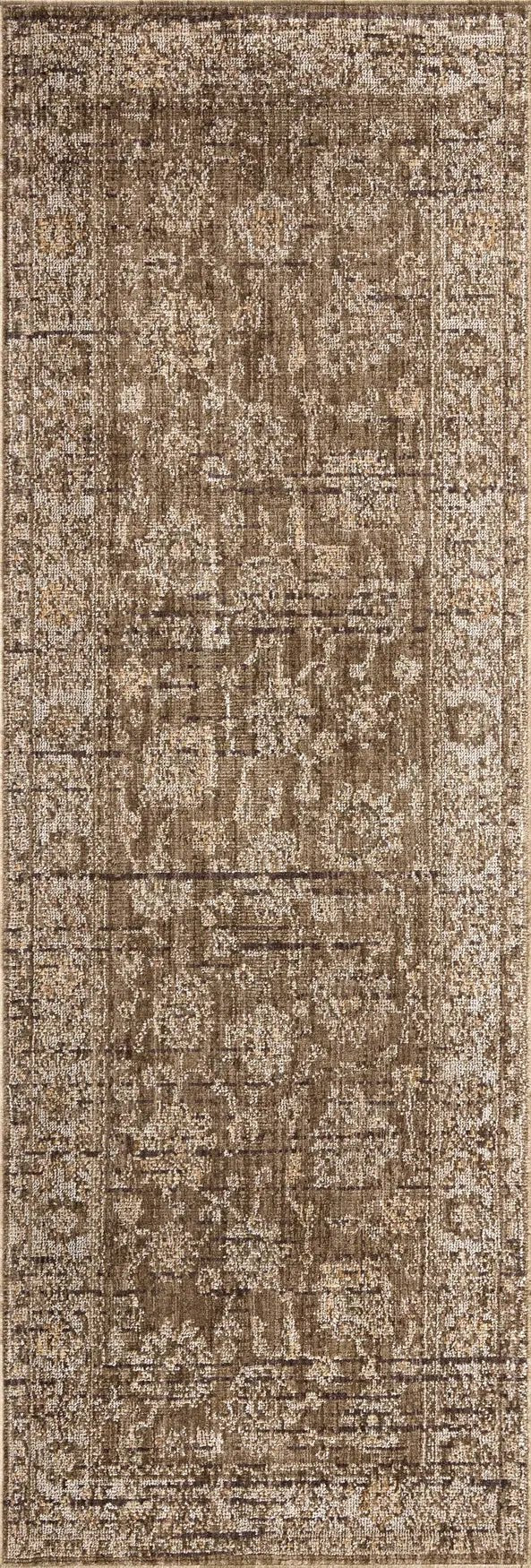 Loloi Priscilla PRL-01 Bark / Ivory Rug - runner flat