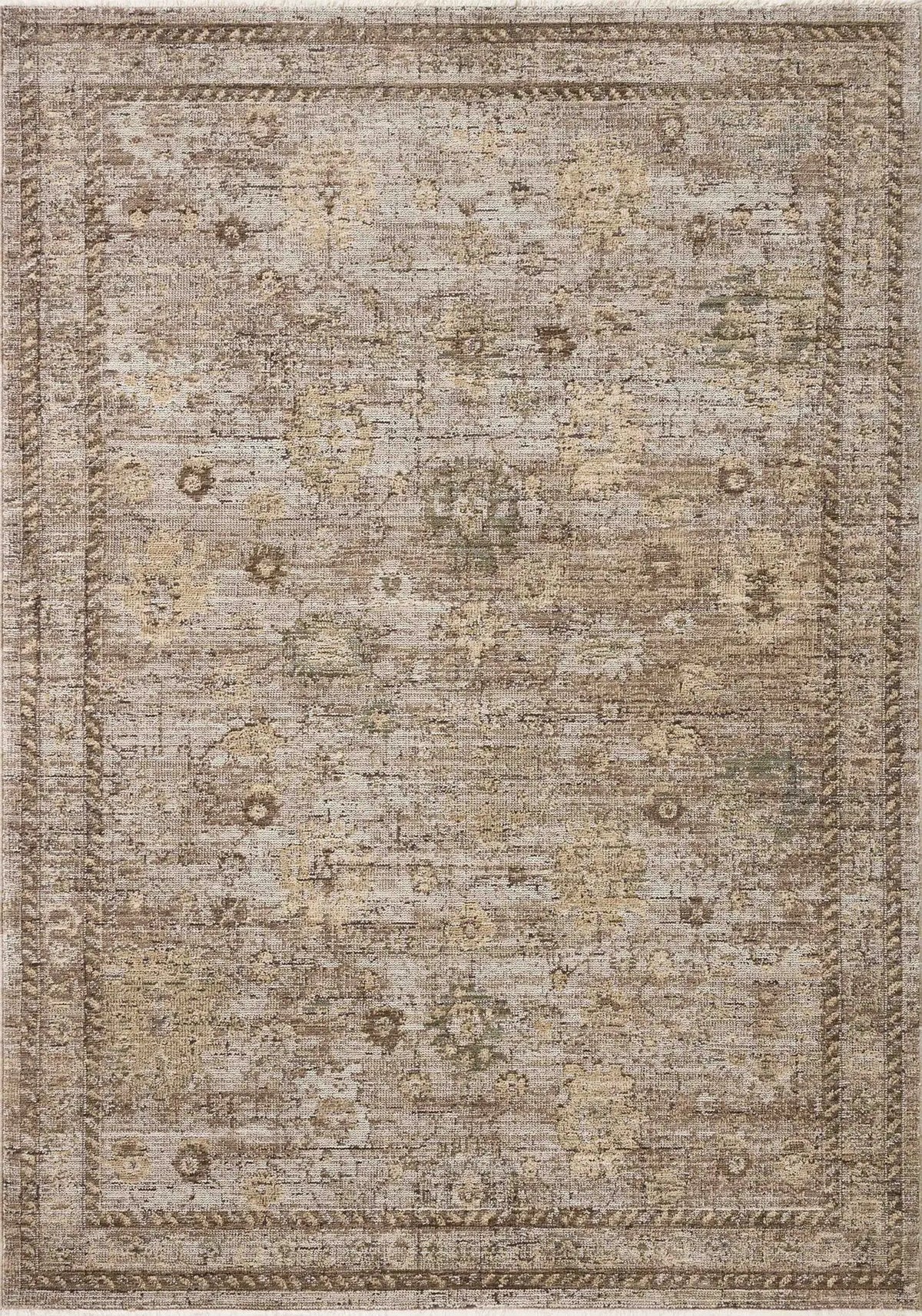 Loloi Priscilla PRL-05 Sand / Earth Rug - main flat