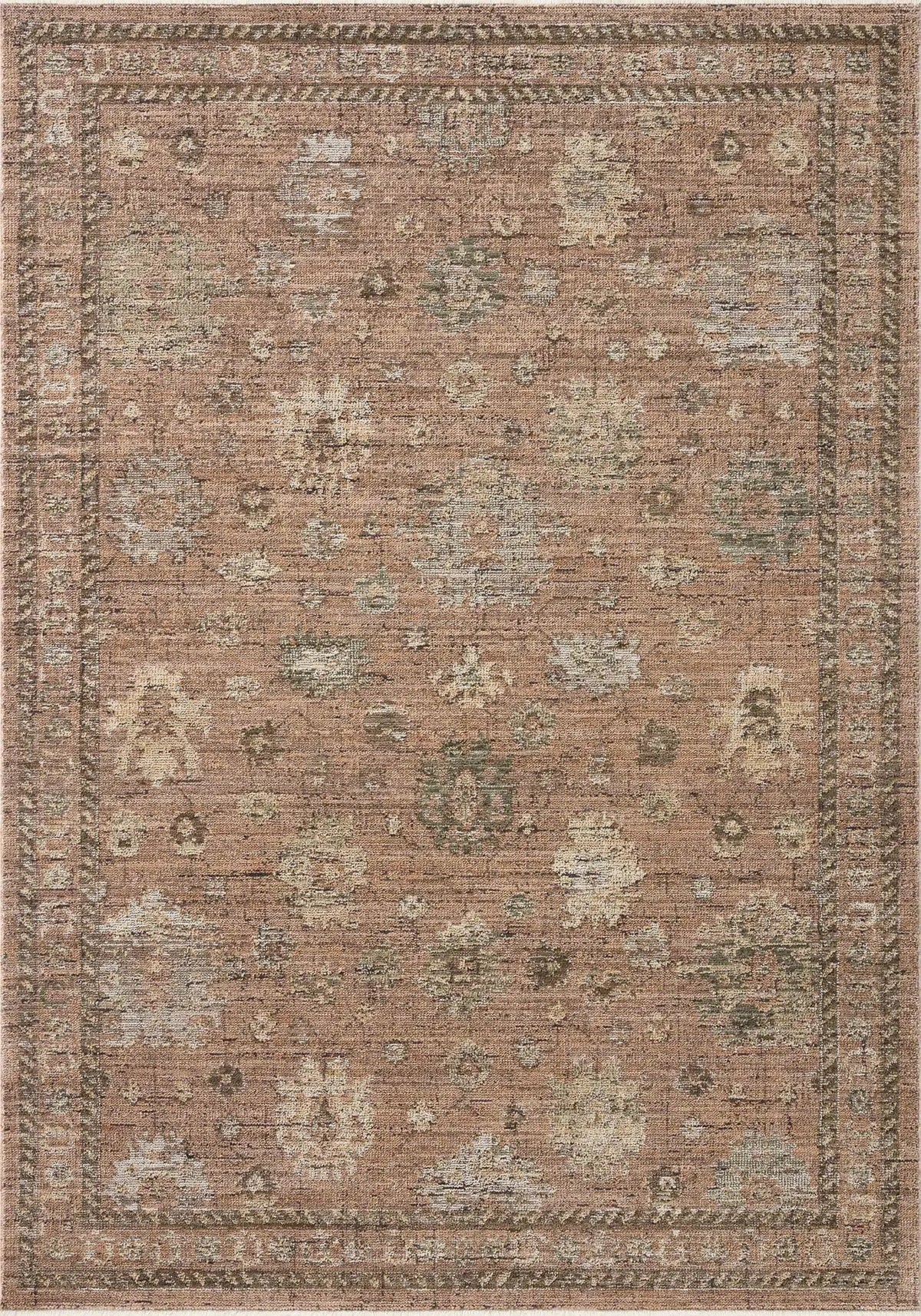 Loloi Priscilla PRL-08 Blush / Multi Rug - main flat