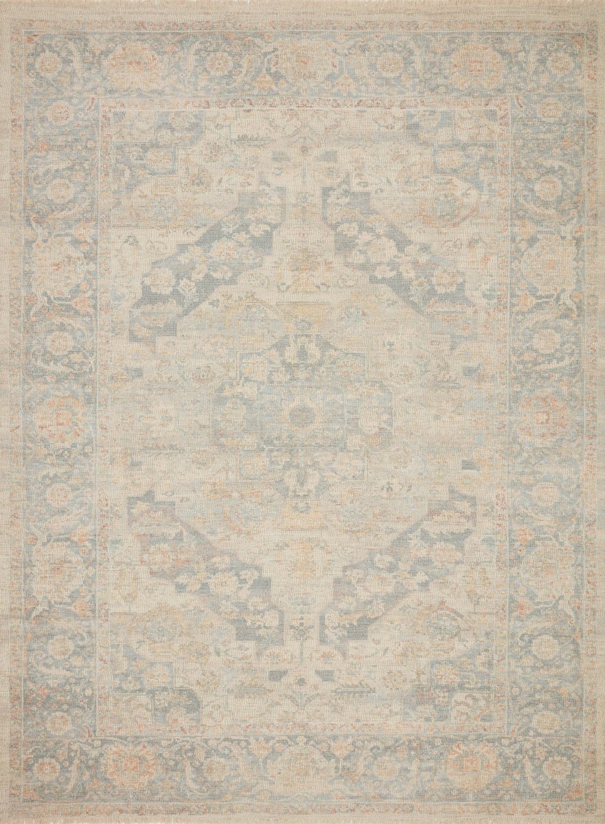 Loloi Priya Pry-08 Bone/Bluestone Rugs.