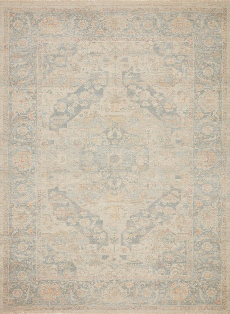 Loloi Priya Pry-08 Bone/Bluestone Rugs.