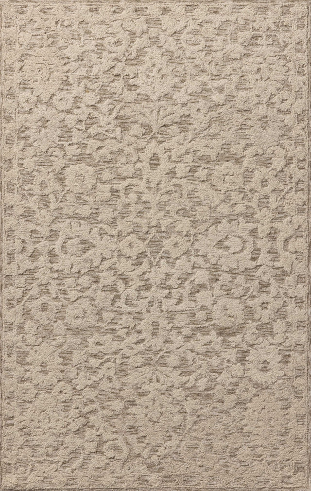 Loloi Prudence PRU - 01 Stone / Ivory Hand Tufted Rug - Loloi - PRUDPRU - 01SNIV160S
