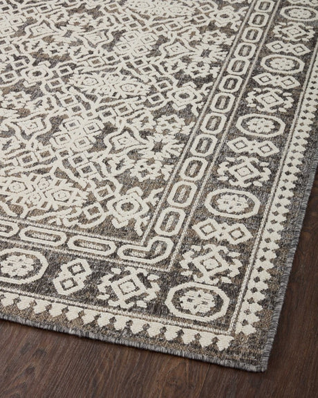 Loloi Rainier Rai-02 Pebble/Ivory Rug.