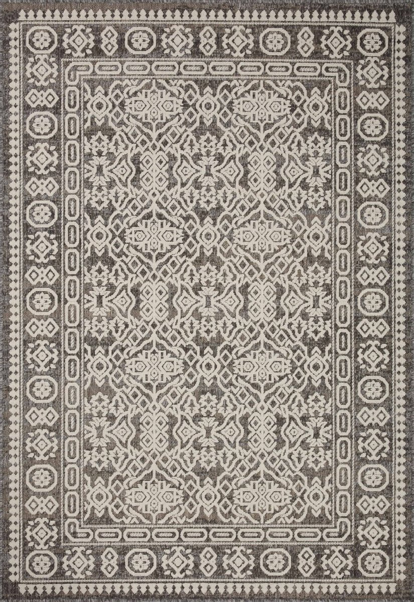 Loloi Rainier Rai-02 Pebble/Ivory Rug.