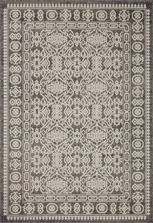 Loloi Rainier Rai-02 Pebble/Ivory Rug.